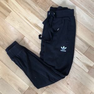 Black Adidas joggers